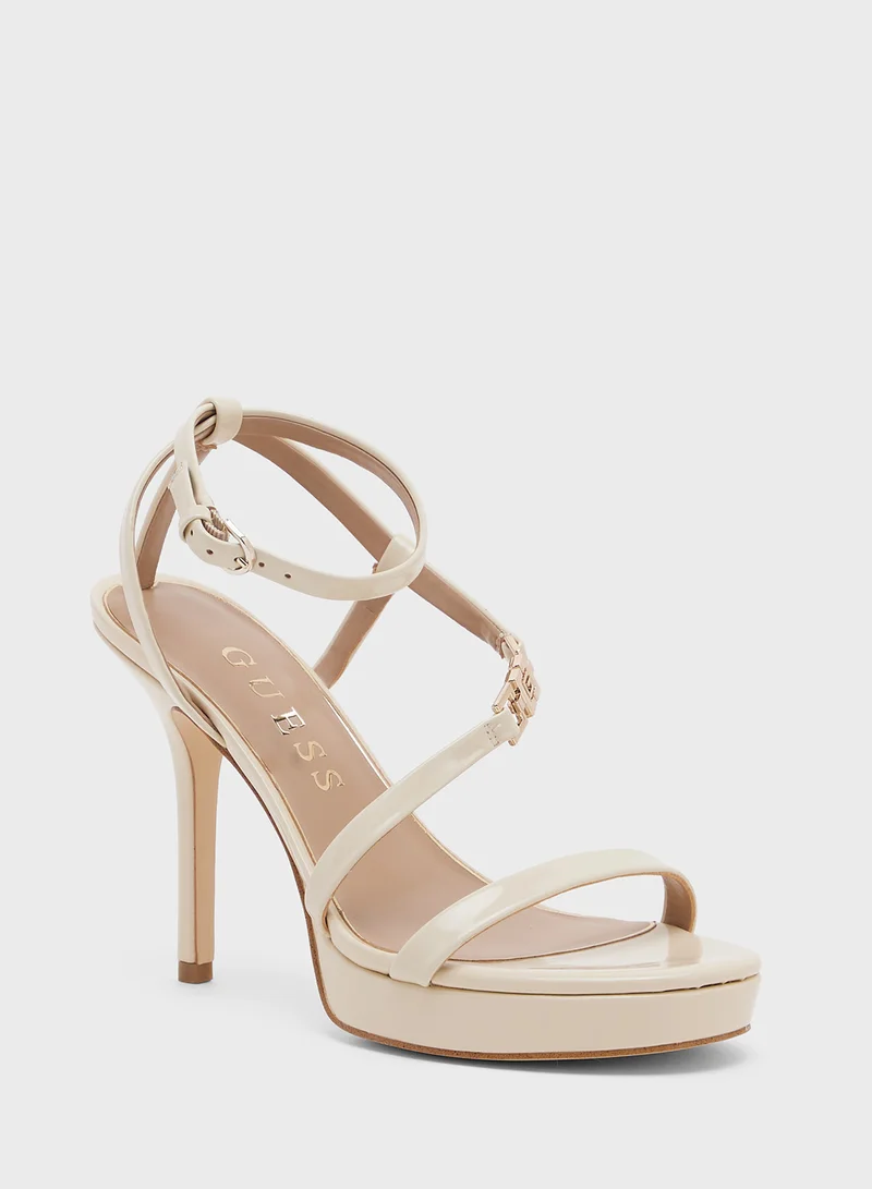 GUESS Ankle Strap High Heel Sandals