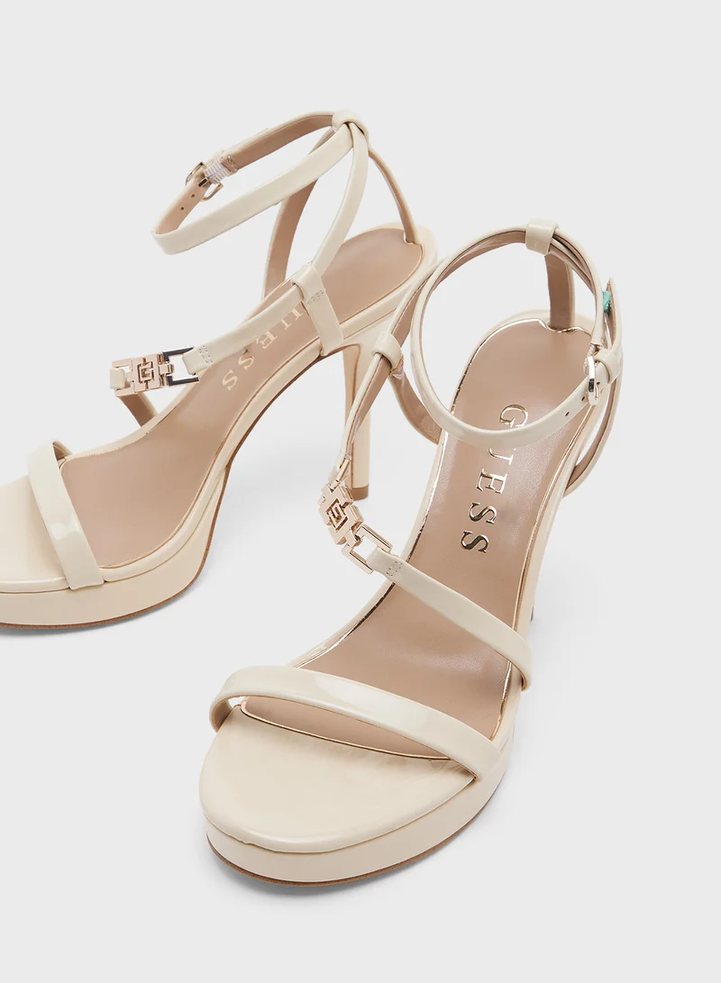 GUESS Ankle Strap High Heel Sandals