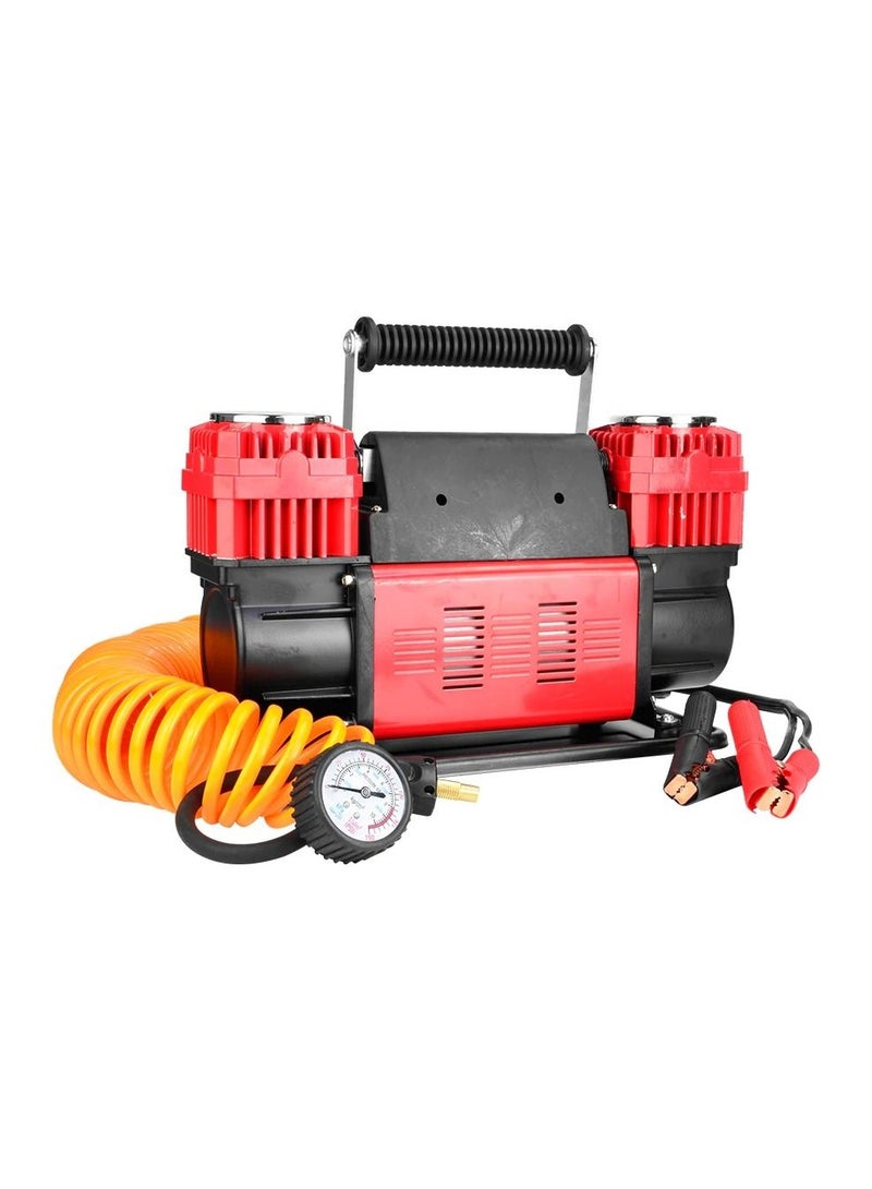 general Air Compressor High Power 12V For Car Bike Tires With Air Pump Barometer - Image 1