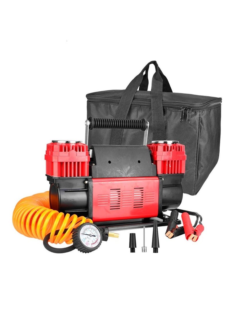 general Air Compressor High Power 12V For Car Bike Tires With Air Pump Barometer - Image 3