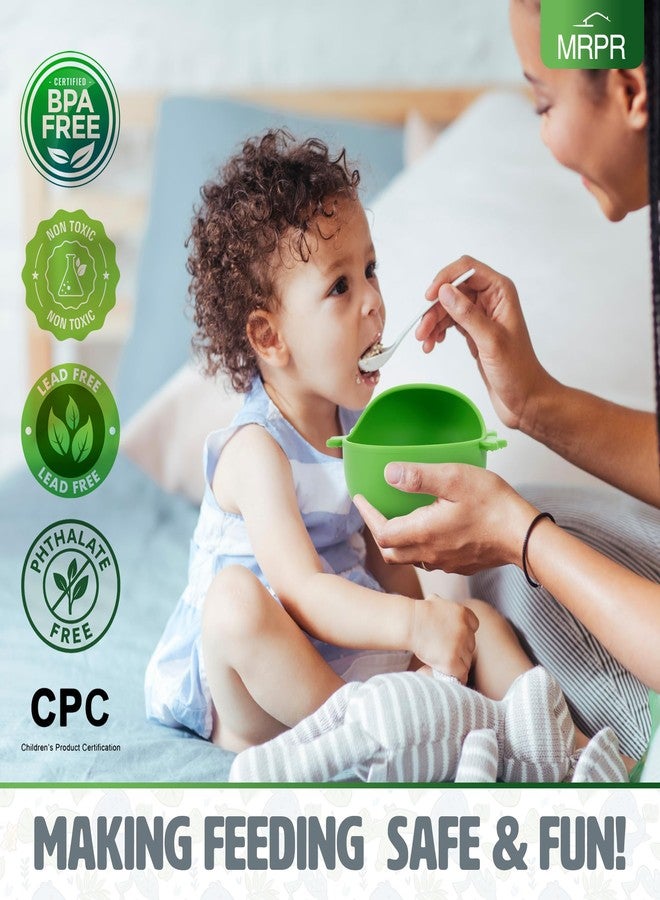 MRPR Hop & Snack Silicone Frog Bowl – Silicone Suction Bowl for Toddlers – BPA-Free, Microwave & Dishwasher Safe – Spill-Resistant, Travel-Friendly - Image 2