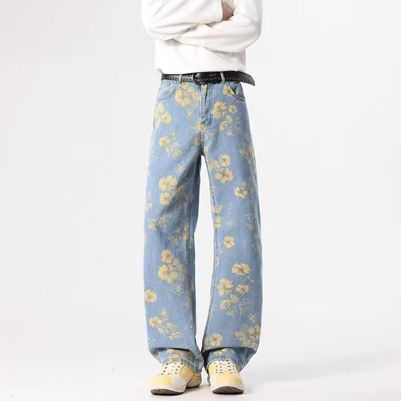 Unisex Classic Denim Jeans Loose Fit Daily Outdoor Wear - Image 5