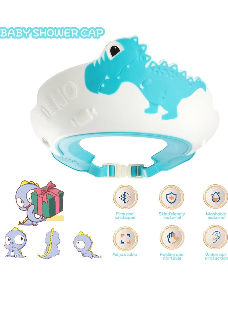 KASTWAVE Baby Shower Cap, Kids Shampoo Shower Bath Cap for Kids, Baby Hair Washing Shield Adjustable Bath Visor Face Shield for Toddler Kids Boys Girls Shower Hat to Stop Water in Eyes - Image 2