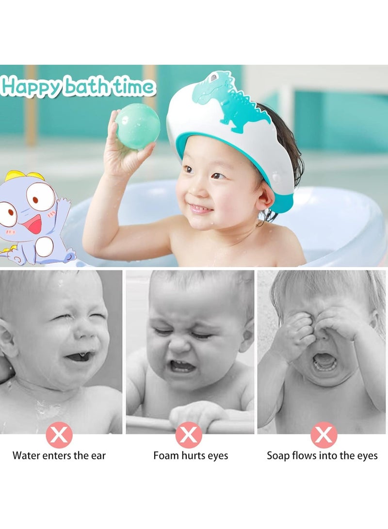 KASTWAVE Baby Shower Cap, Kids Shampoo Shower Bath Cap for Kids, Baby Hair Washing Shield Adjustable Bath Visor Face Shield for Toddler Kids Boys Girls Shower Hat to Stop Water in Eyes - Image 5