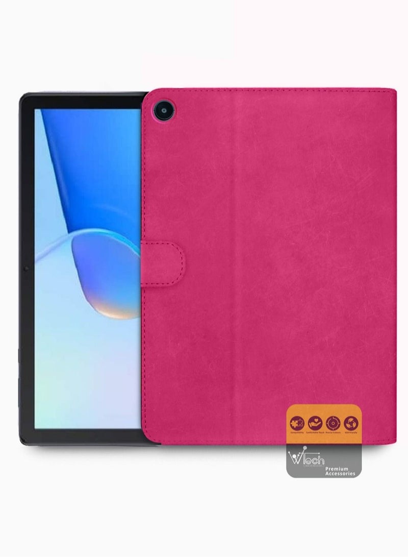 Wtech High Quality PU Leather Flip Case Cover Stand For Huawei MatePad SE 10.4 Inch 2022 Pink - Image 1