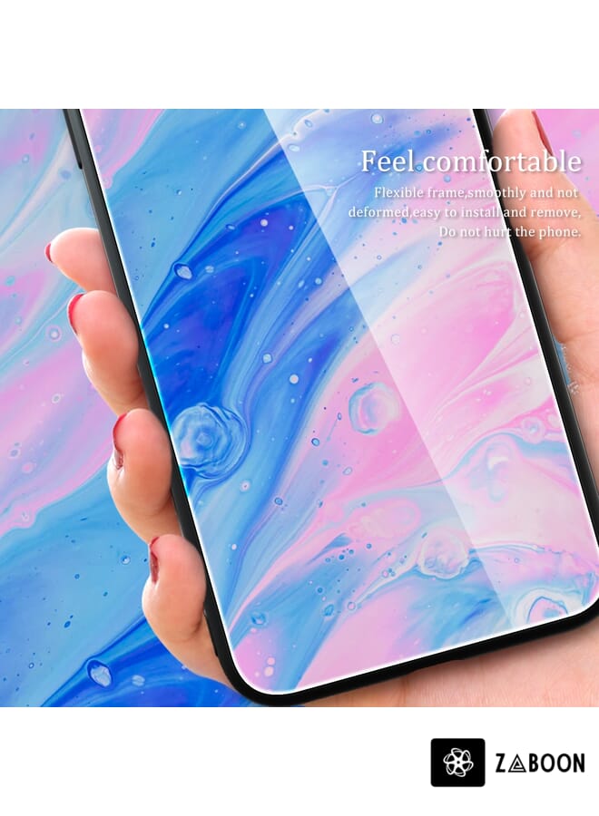 Zaboon Protective Case Cover For OnePlus 10 Pro Marble Pattern Glass Protective - Image 3