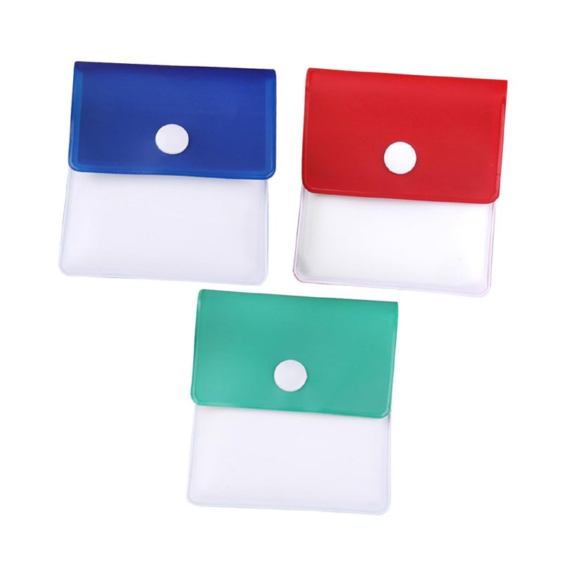 Portable Smoking Ash Pouch Set 3 Pieces Lightweight Travel Ashtray Red Green Blue - Image 2