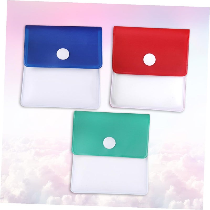 Portable Smoking Ash Pouch Set 3 Pieces Lightweight Travel Ashtray Red Green Blue - Image 5