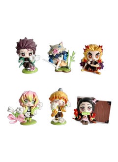 General The Blade of Ghost Destroyer Anime Figure Birth Flower Charcoal Jiro You Bean Love Pillar My Wife Goodwill Model Ornament Tide Play (6-8.5 cm)  - Image 1