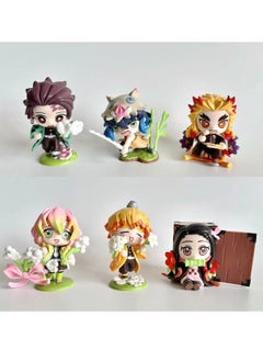 General The Blade of Ghost Destroyer Anime Figure Birth Flower Charcoal Jiro You Bean Love Pillar My Wife Goodwill Model Ornament Tide Play (6-8.5 cm)  - Image 2
