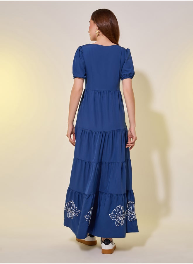 Take Two Tiered Embroidered Dress  - Image 5