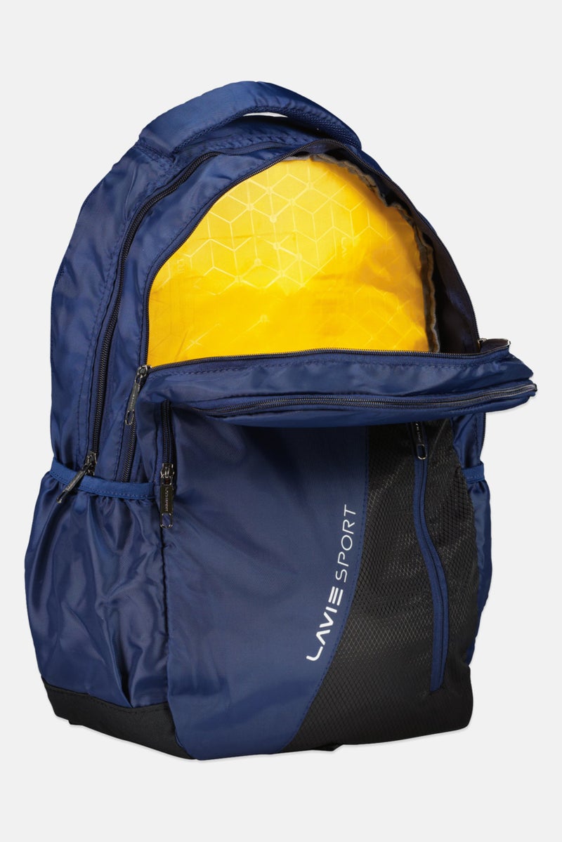 Lavie Men Brand Logo Diagonal Antitheft Laptop Backpack, Multicolor - Image 3