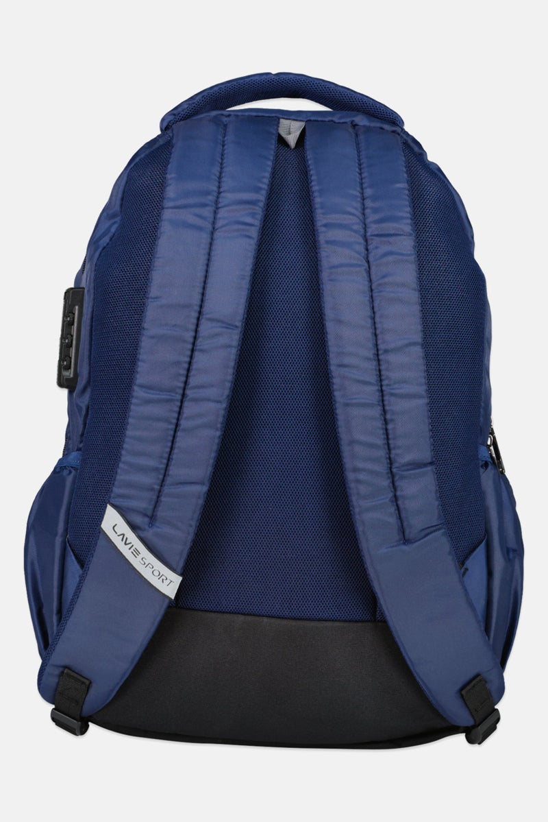 Lavie Men Brand Logo Diagonal Antitheft Laptop Backpack, Multicolor - Image 2