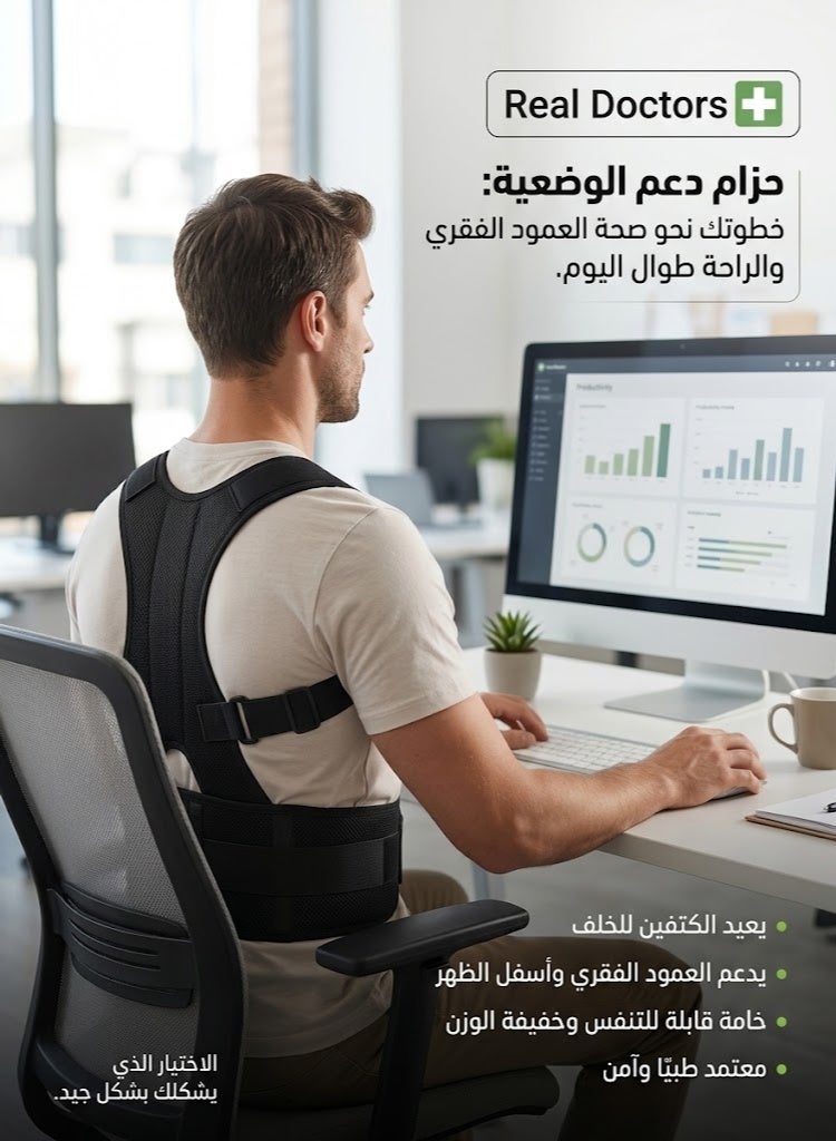 Posture Support Brace for Back & Shoulder Alignment
