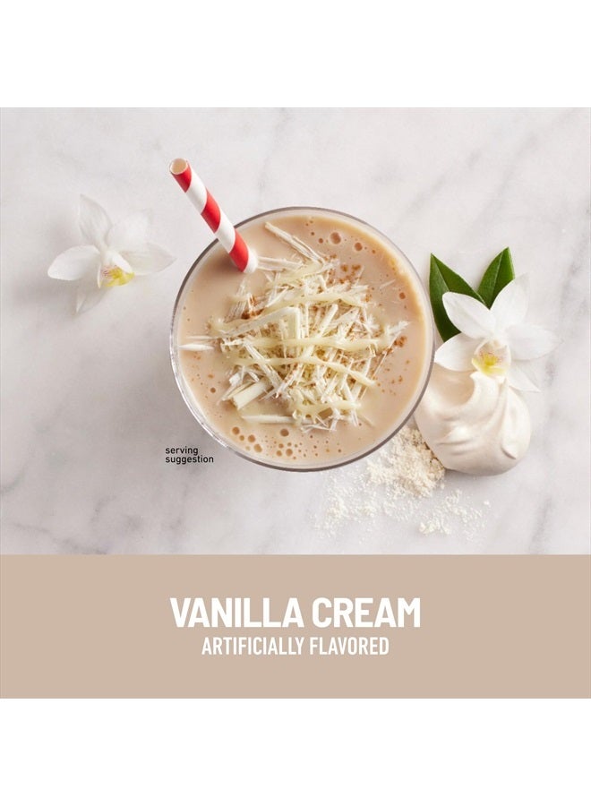 SlimFast High Protein Meal Replacement Powder, 26 Servings, Advanced Nutrition Smoothie Mix with Vitamin and Mineral Blend, Gluten Free, Vanilla Cream, 1.53 Pounds - Image 2