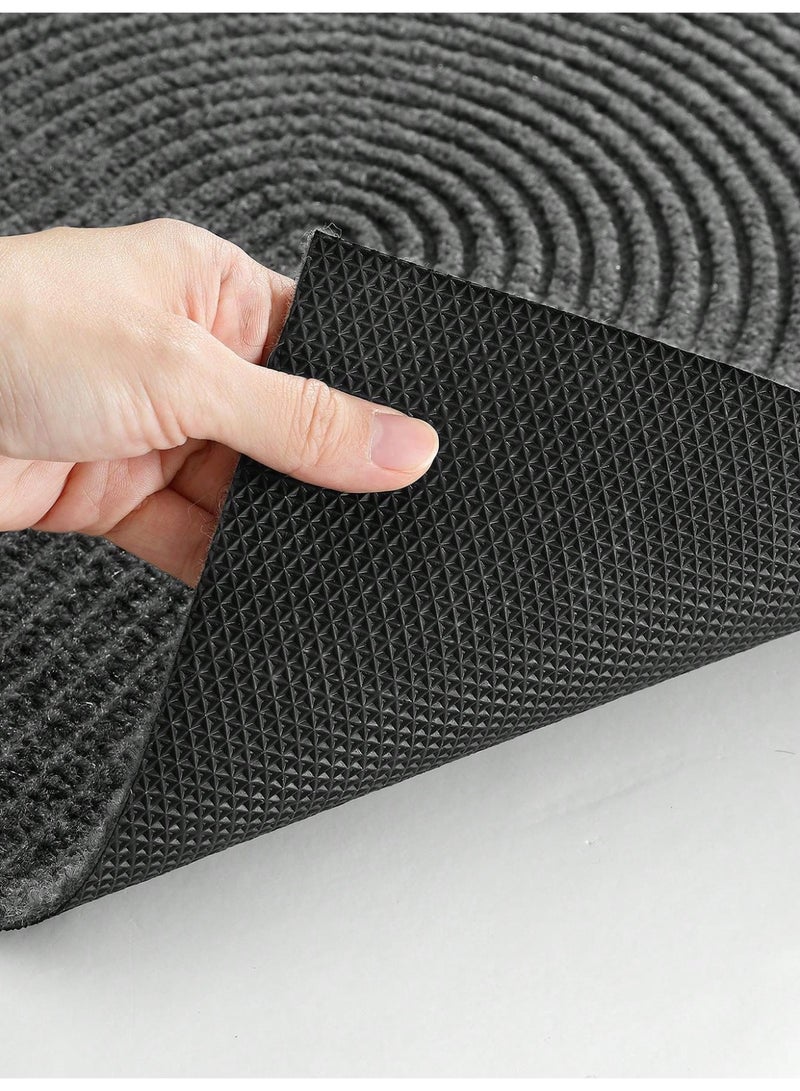 ألياف خام RawFiber ممسحة أرجل لحجز الأتربة (45 × 75 سم)، دواسات أبواب قابلة للغسل وغير قابلة للانزلاق، سجادة ترحيب مقاومة للأوساخ وعالية الامتصاص، دواسات أرضية بتصميم نحيف للأبواب الأمامية والخلفية والمداخل. - Image 5