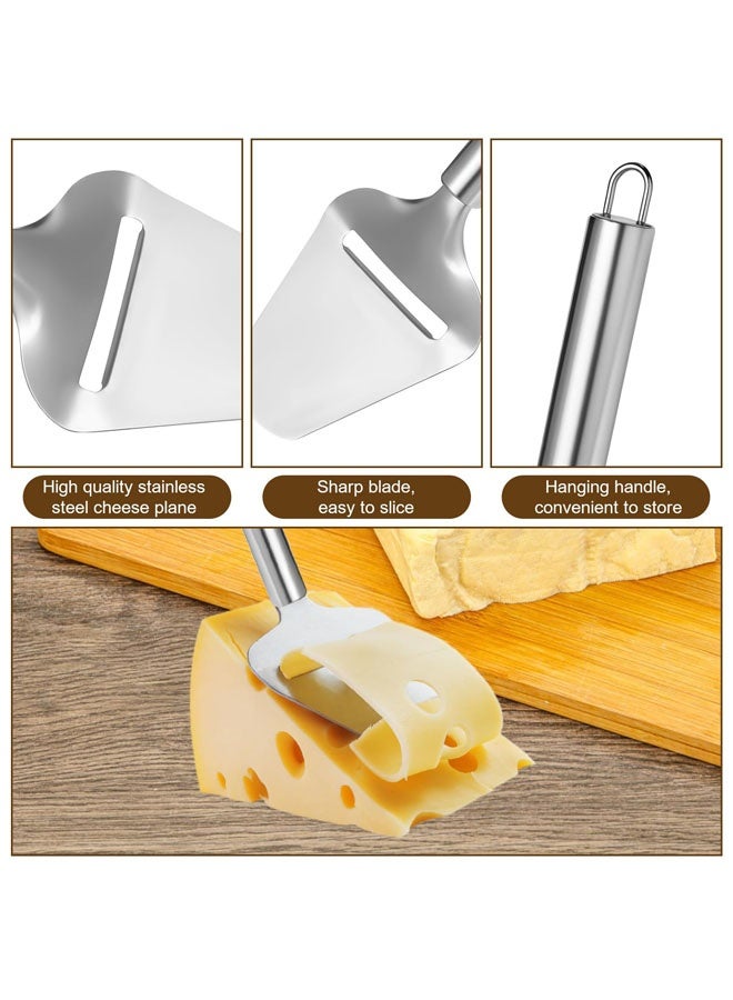 قطاعة جبن من الفولاذ المقاوم للصدأ، قطاعة جبن متعددة الوظائف لجميع أنواع الجبن، مبشرة جبن احترافية فضية غير لاصقة للطبخ في المطبخ - Image 3