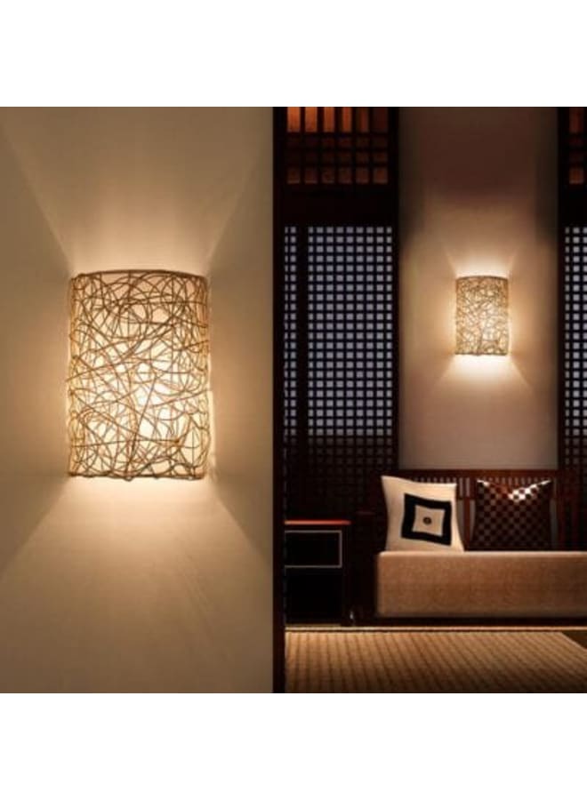 وهج  شمعدان حائط من الروطان الطبيعي - طراز بوهيمي  - Image 5