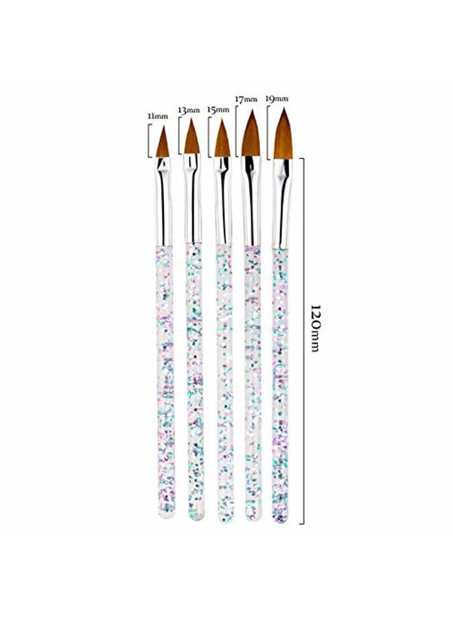 Artdone 31pcs Nail Art Brushes, Nail Art Tool Set, Dotting Tools, Dust Brush,Striping Brushes for Long Lines, Drawing Pen For Gel Polish Design supply - Image 3