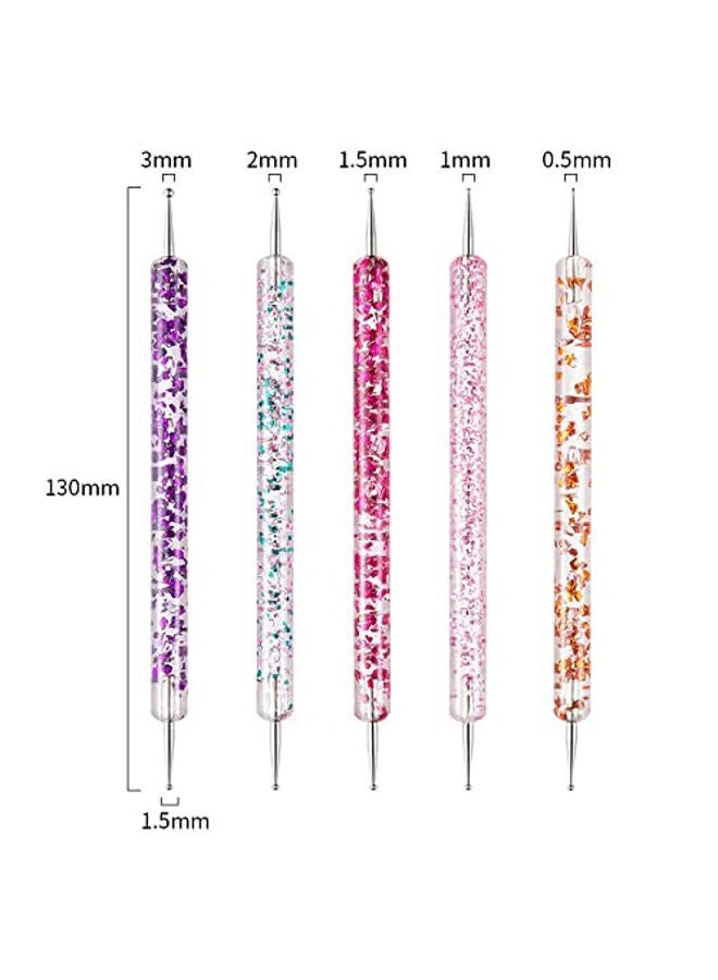 Artdone 31pcs Nail Art Brushes, Nail Art Tool Set, Dotting Tools, Dust Brush,Striping Brushes for Long Lines, Drawing Pen For Gel Polish Design supply - Image 5