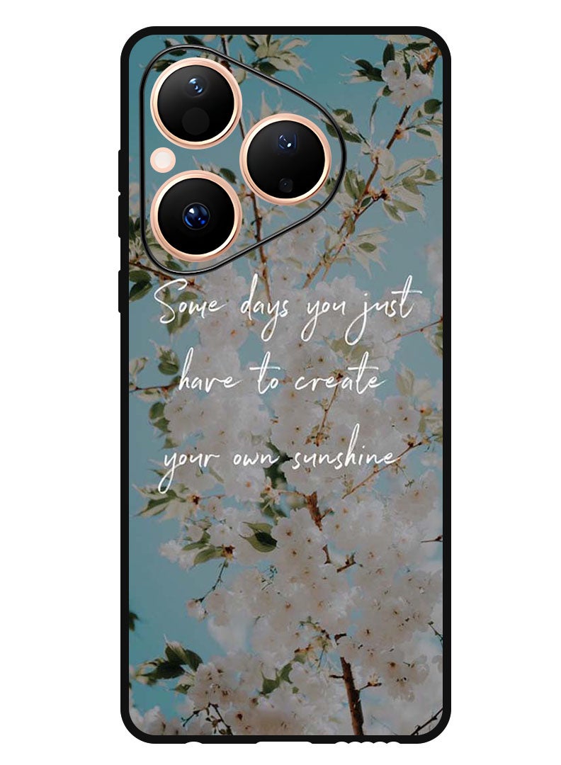 Theodor Case Compatible with Huawei Pura 80 6.6 Inch Protection Shockproof Bumper Cover Create your sunshine - Image 1