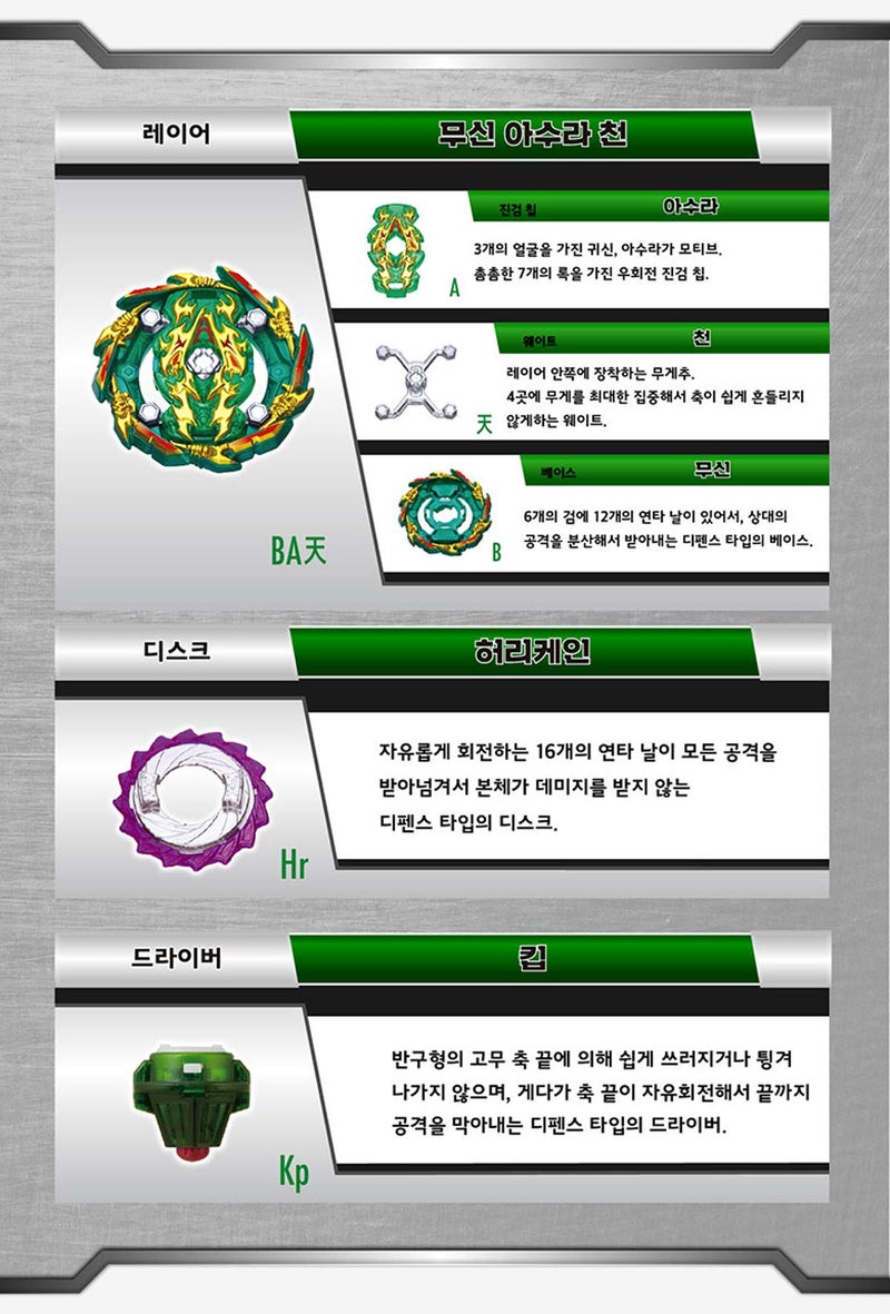 BelleJiu Battling Tops GT B-135 Booster Bushin Ashura.Hr.Kp Sky - Image 5