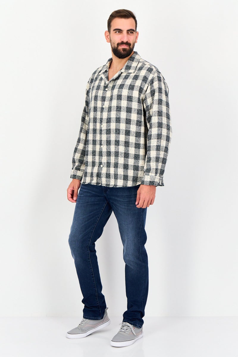 JACK & JONES Men Regular Fit Plaid Long Sleeves Casual Shirt, Multicolor - Image 4