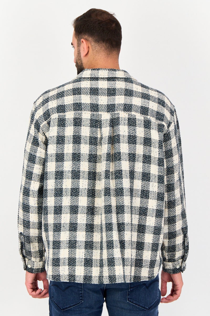 JACK & JONES Men Regular Fit Plaid Long Sleeves Casual Shirt, Multicolor - Image 3