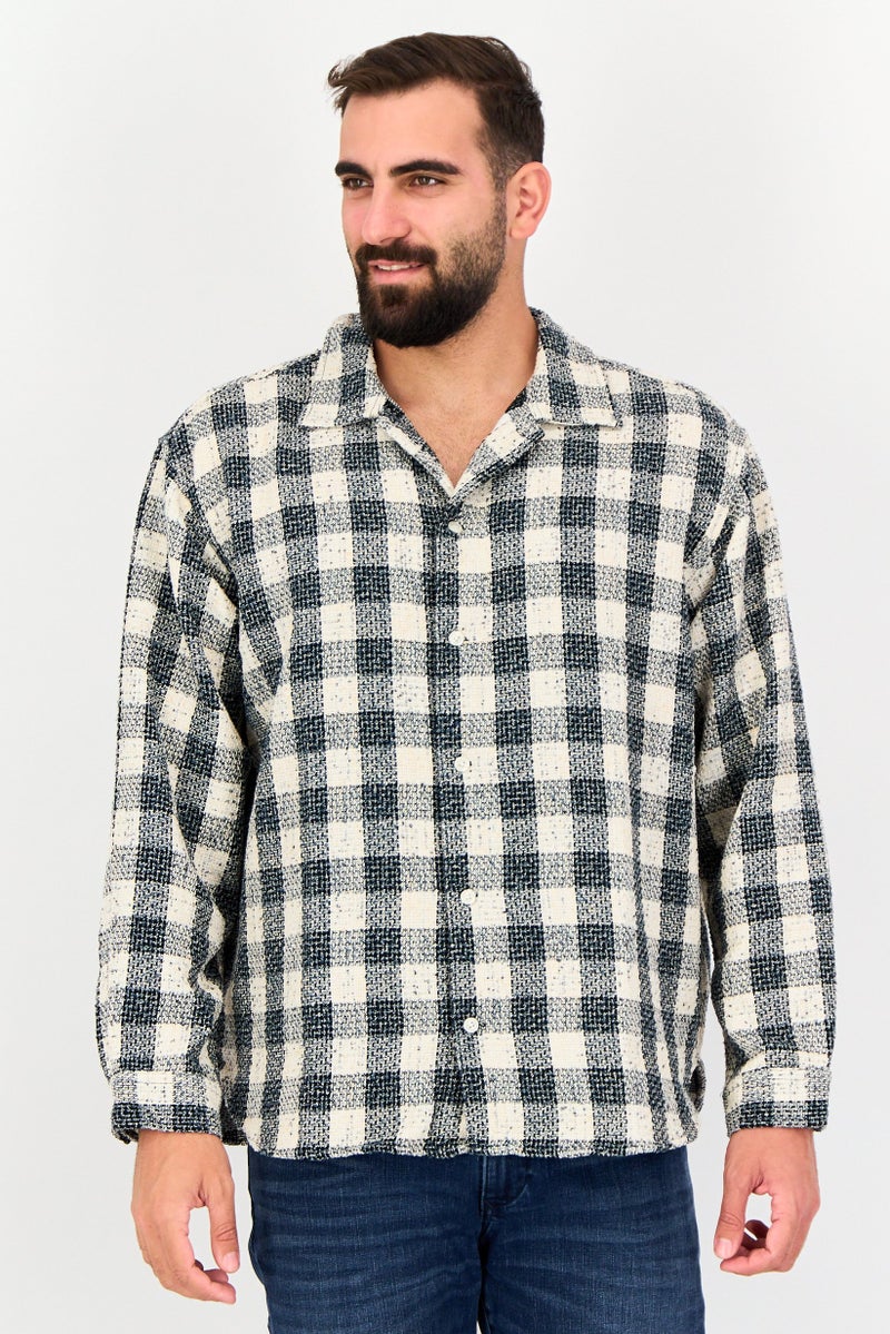 JACK & JONES Men Regular Fit Plaid Long Sleeves Casual Shirt, Multicolor - Image 1