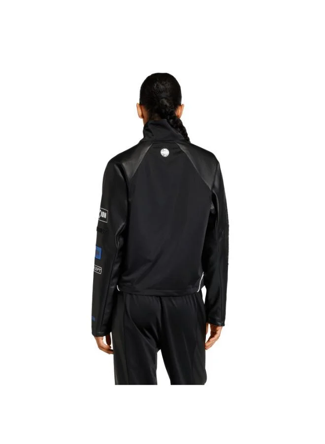 adidas Originals TEAMGEIST FAUX LEATHER TRACK TOP