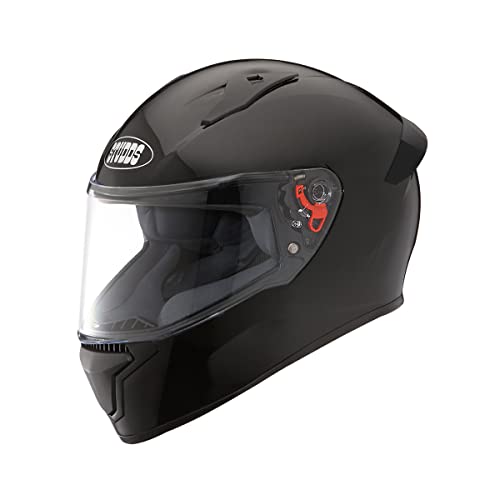Studds Thunder Full Face Helmet with Clear Visor (Matt Black L) - Image 1