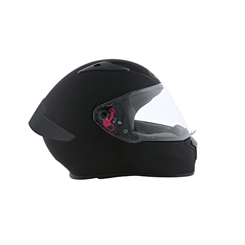 Studds Thunder Full Face Helmet with Clear Visor (Matt Black L) - Image 3