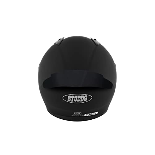 Studds Thunder Full Face Helmet with Clear Visor (Matt Black L) - Image 4