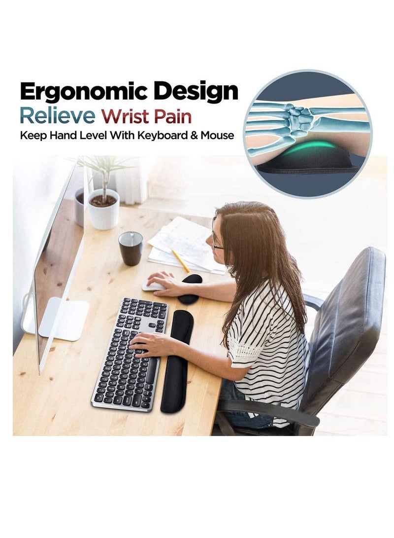 Y&D Mouse Pad Keyboard Wrist Rest Support - Ergonomic for Office, Computer, Laptop, Mac Premium Quality, Durable, Lightweight Comfortably Typing Pain Relief and Repair  - Image 3