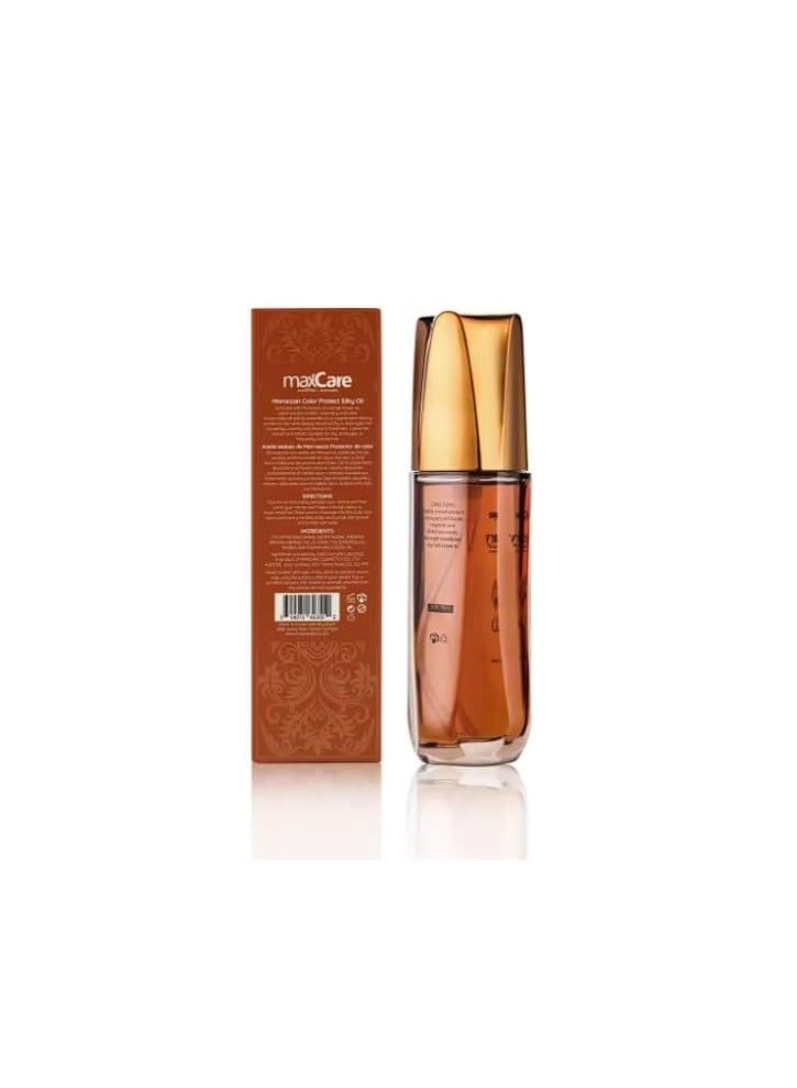 MaxCare Luxury Moroccan Argan Color Protect Silky Hair Oil 60ml - Image 1