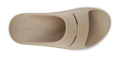 OOFOS OOahh Recovery Slide - Women’s and Men’s (Nomad Beige, US Footwear Size System, Adult, Women, Numeric, Medium, 11) - Image 5