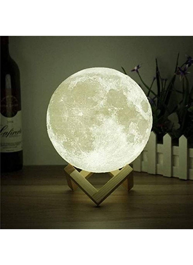 Generic 3D 15Cm LED ضوء القمر ليلة مصباح ضوء ديكور غرفة نوم المنزل 