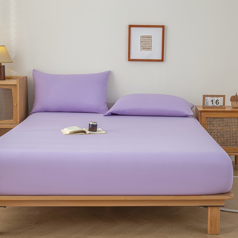 1pc New Skin-Friendly, Soft, and Comfortable Fitted Sheet, Suitable for Bedroom Mattress Protector - Image 1