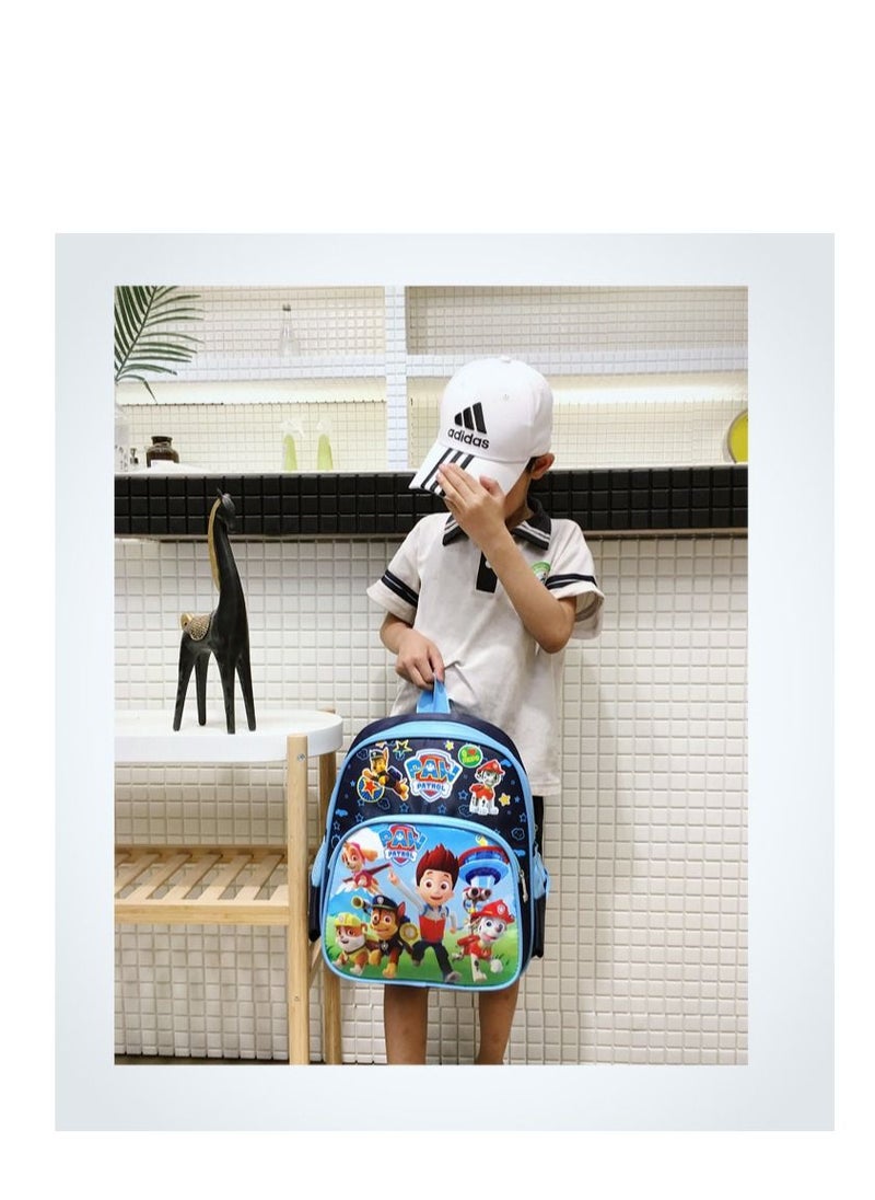 Y&D - Paw Patrol Kids Childrens Backpack School Rucksack Travel Bag Boys Girls With Side Mesh Pocket Girls（Dark Blue） - Image 1