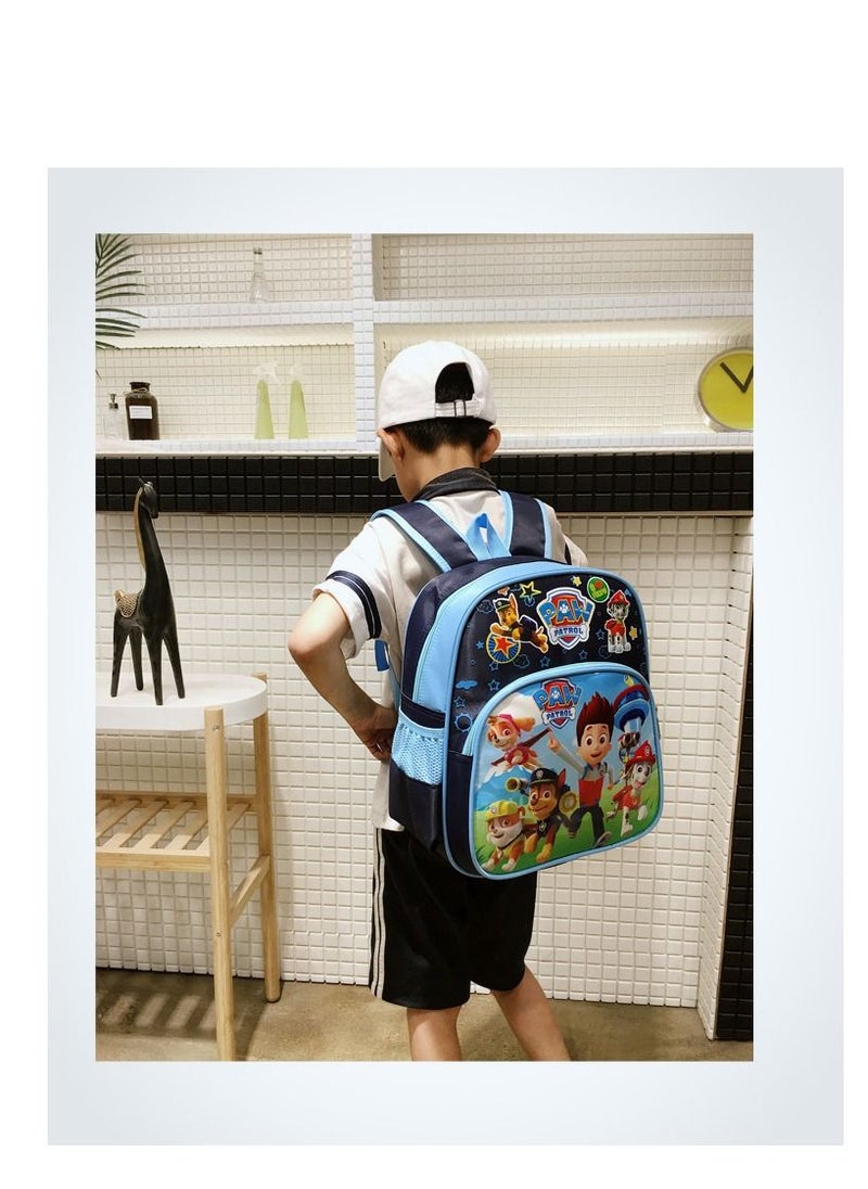 Y&D - Paw Patrol Kids Childrens Backpack School Rucksack Travel Bag Boys Girls With Side Mesh Pocket Girls（Dark Blue） - Image 1
