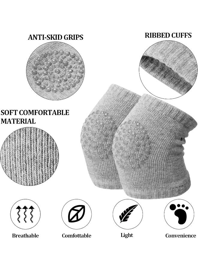 Syhood 10 Pairs Baby Crawling Anti-Slip Knee Pads and Anti-Slip Baby Socks Set  - Image 3