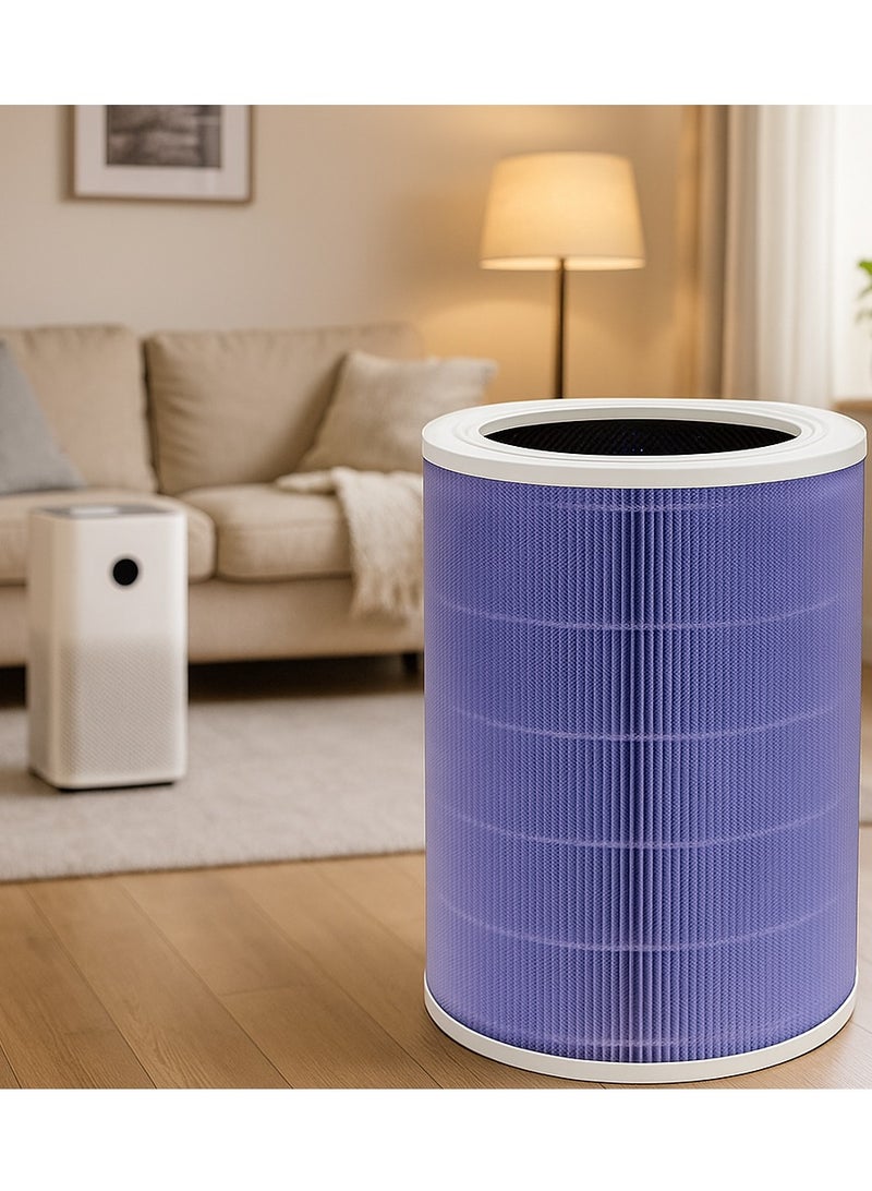 Y&D Third-party Replaceable Air Purifier Cartridge Filter Replacement Inner Core Filter Activated Carbon Clean Air Dust Removal HEPA-Grade Odor Elimination High Efficiency Dust Pollen Pet Dander Removal Fit for Xiaomi Model Changable Filter Suitable for Home Bedroom Office - Image 1