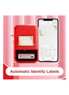 NIIMBOT B21 Bluetooth Inkless Label Printer - Red  - Image 2
