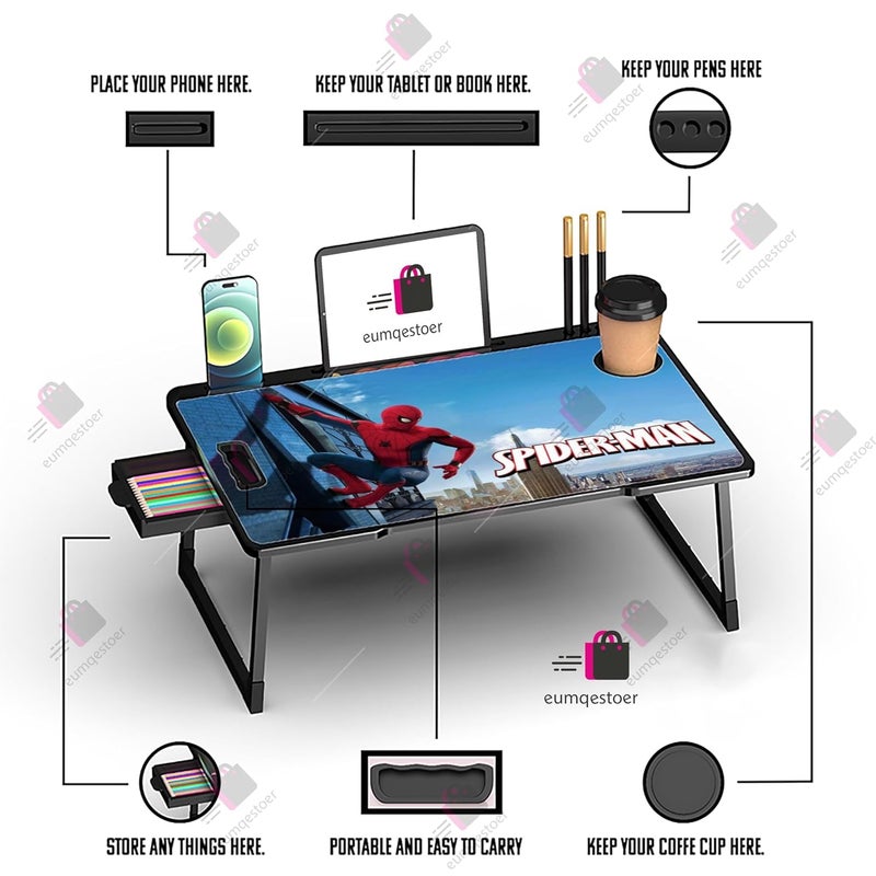 TER Office Table for HomeWriting Desk for OfficeFolding Table for SchoolFolding Study TableWork from HomeMultipurpose Table COTEED SPIDERMAN - Image 2