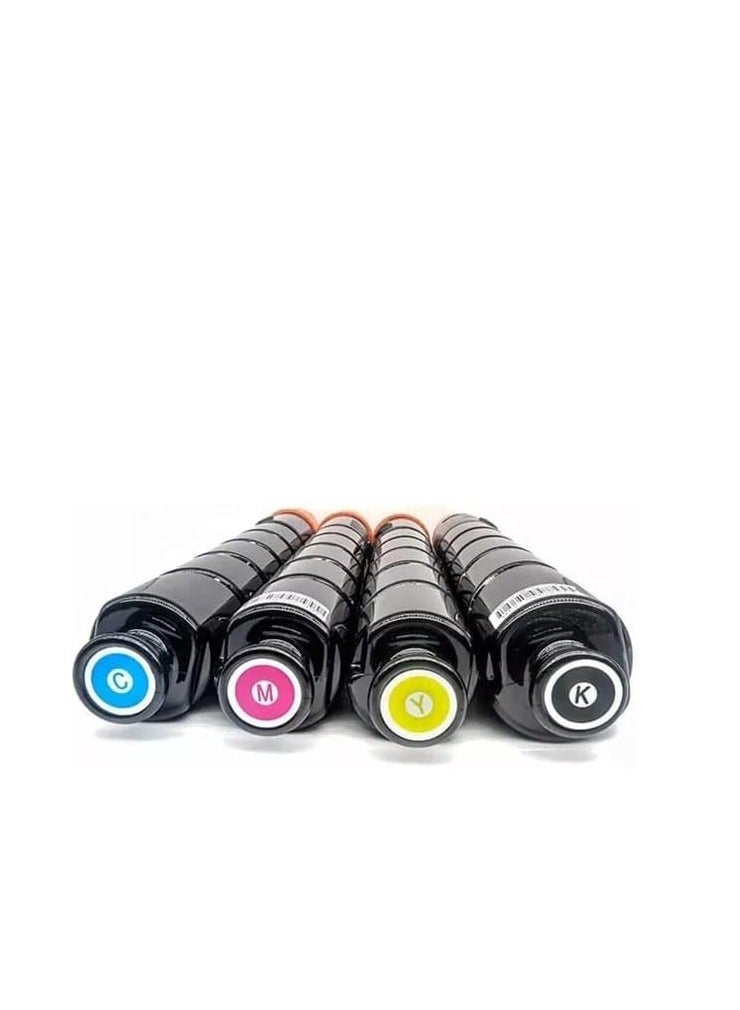 Toner Cartridge CEXV28 / NPG45 / GPR30 Premium Quality Toner Cartridges for Canon IR Advance C5045 C5051 C5250 C5255 (Black Cyan Yellow Magent 4 Color Set - Image 1
