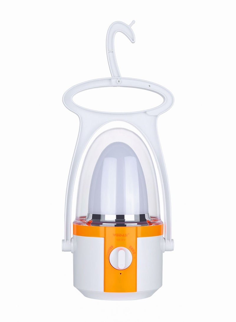 WEIDASI Rechargeable LED Camping Lantern Orange White  15W - Image 1
