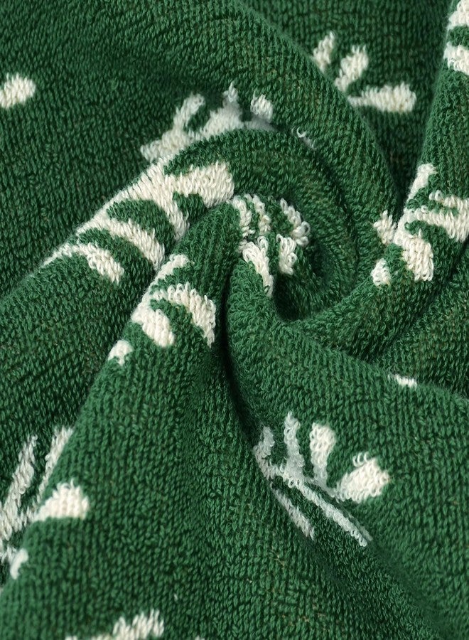Jacquotha Set of 6 Hand Towels for Bathroom Kitchen - Quick Dry Cotton Towels, Forest Green Farmhouse Retro Decorative Towel for Spring St Patricks Day Gifts - Image 5