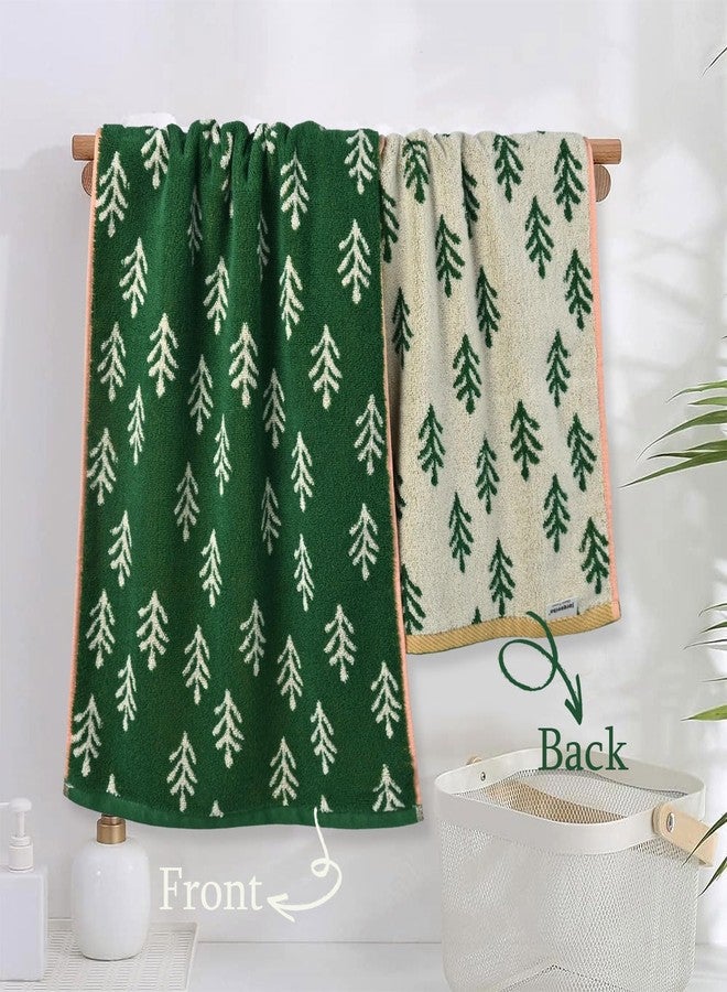 Jacquotha Set of 6 Hand Towels for Bathroom Kitchen - Quick Dry Cotton Towels, Forest Green Farmhouse Retro Decorative Towel for Spring St Patricks Day Gifts - Image 4