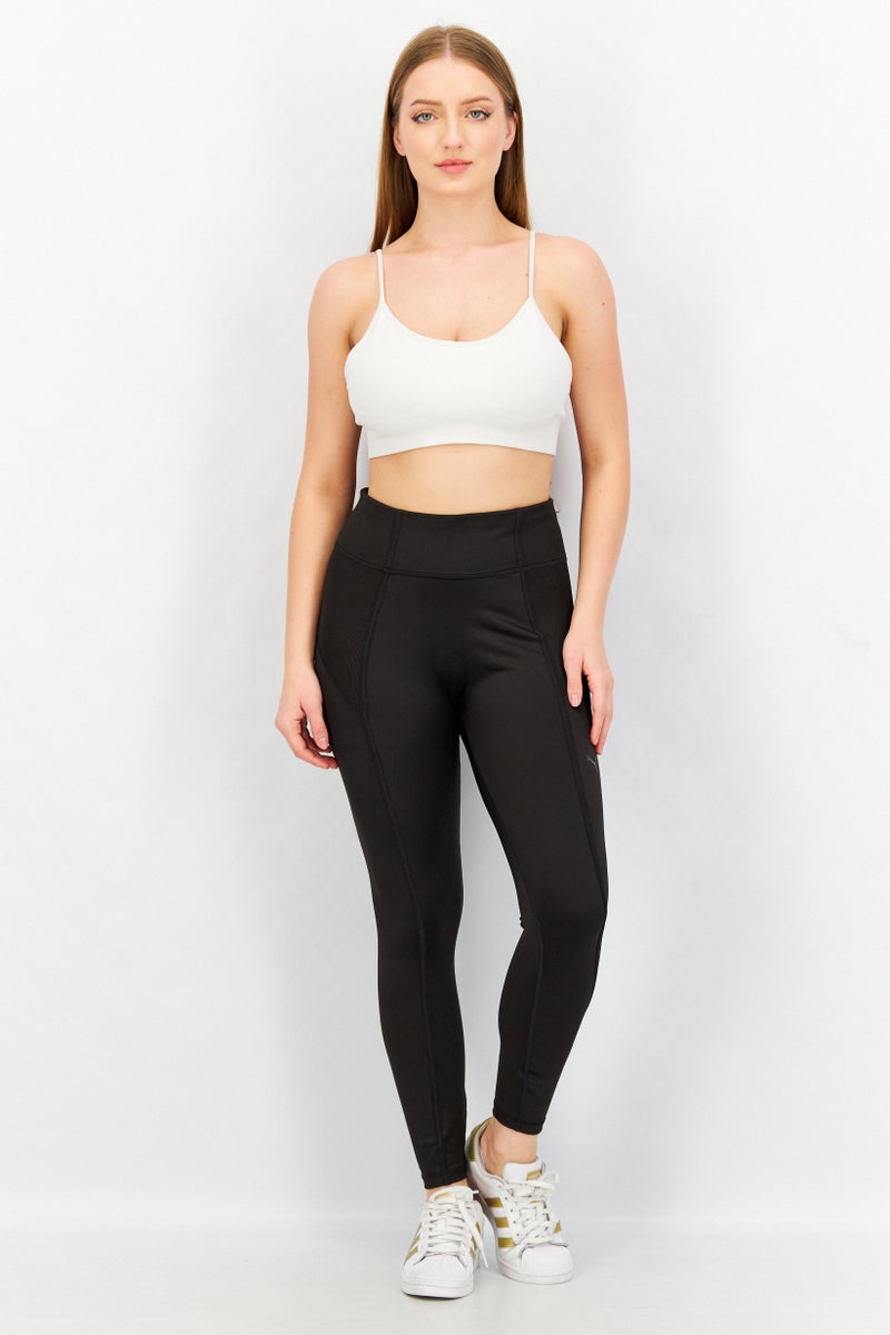 PUMA سراويل رياضية نسائية للياقة البدنية، كاملة الساق، سوداء - Image 4
