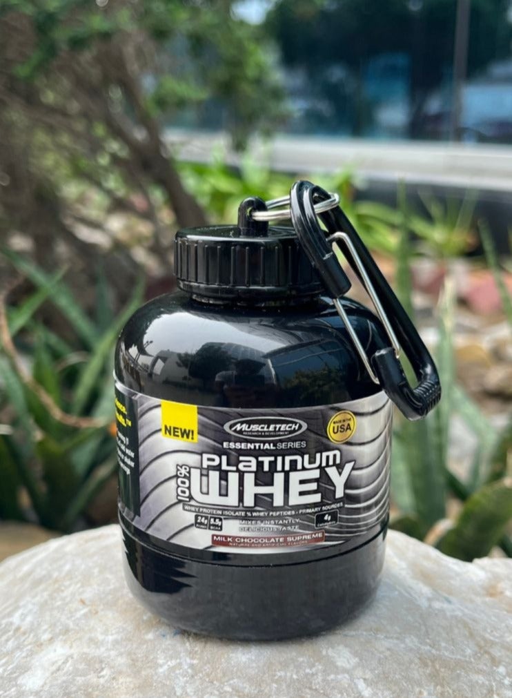 SPORT Protein Shaker Bottle Portable Supplement Mixer Cup with Powder Storage for Running Cycling Fitness - Image 2